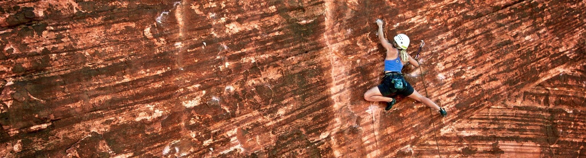 Rock climbing at Red Rock with The Mountain Guides