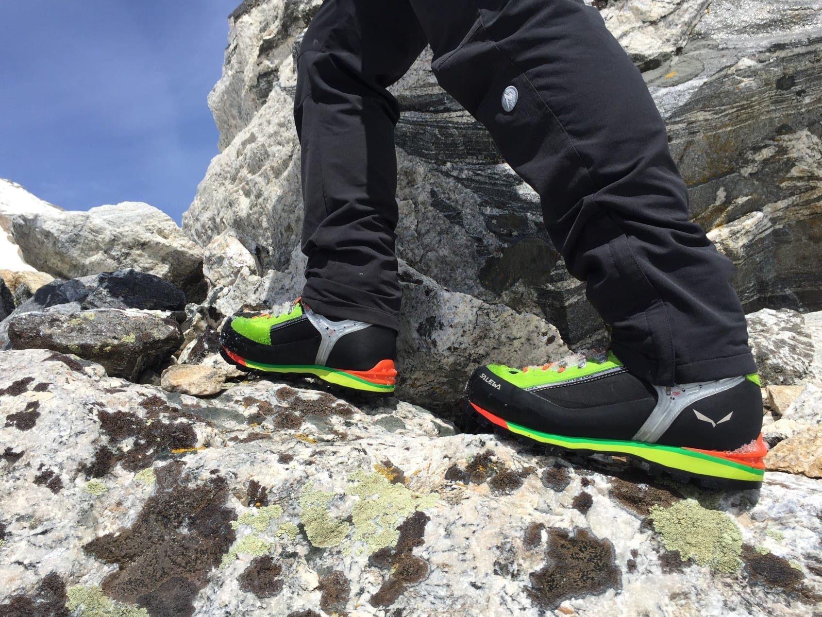 Person hiking with hiking shoes