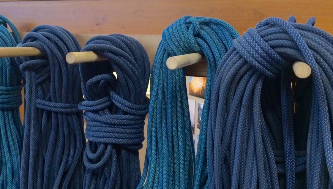 Ropes used for climbing 