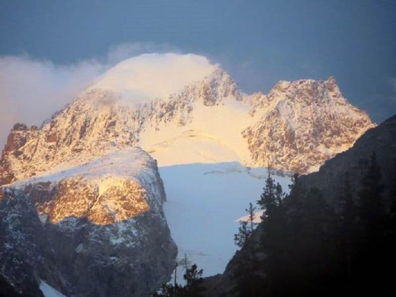 Alpenglow on Gannett summit