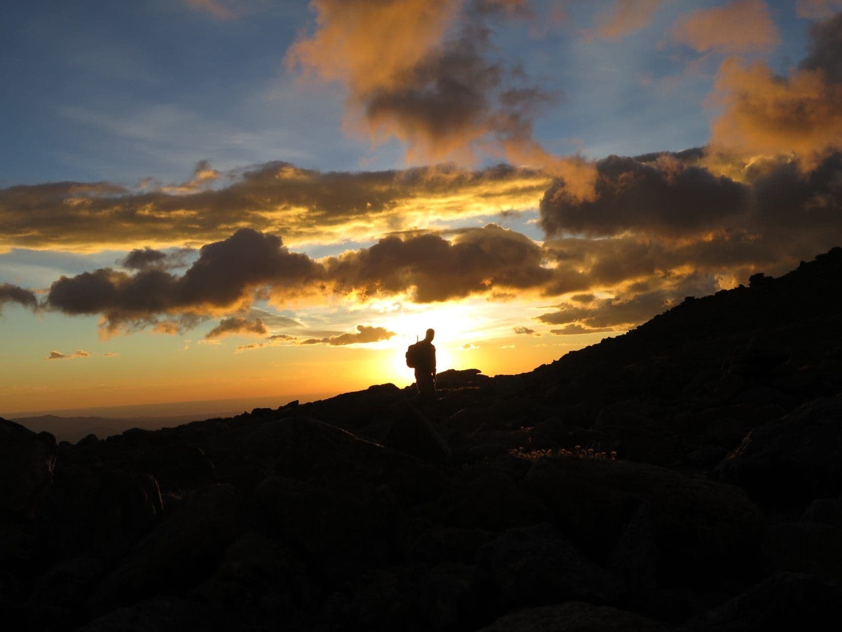 Sunset at longs peak