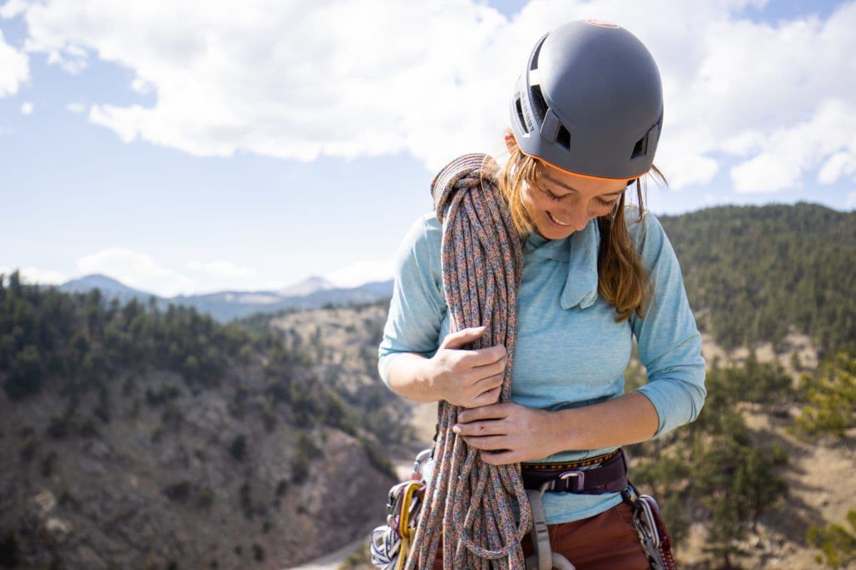 Woman taking Climbing course in colorado