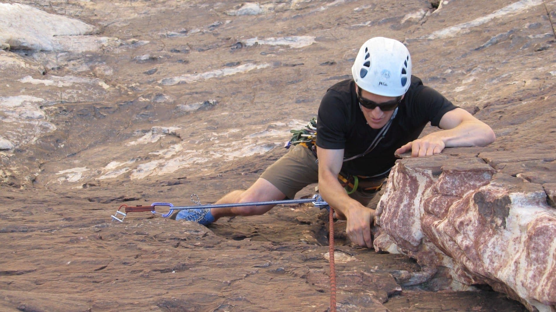 Person rock climbing