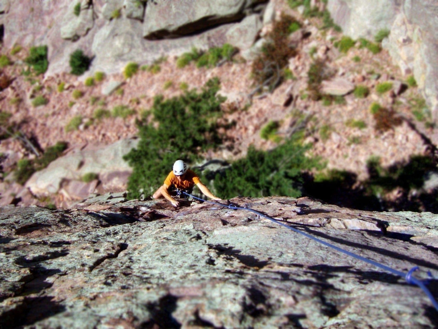 Climbing in Colorado's Eldorado Canyon