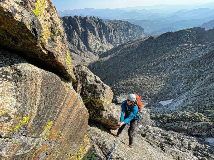 Rock climbing with The Mountain Guides in Rocky Mountain National Park