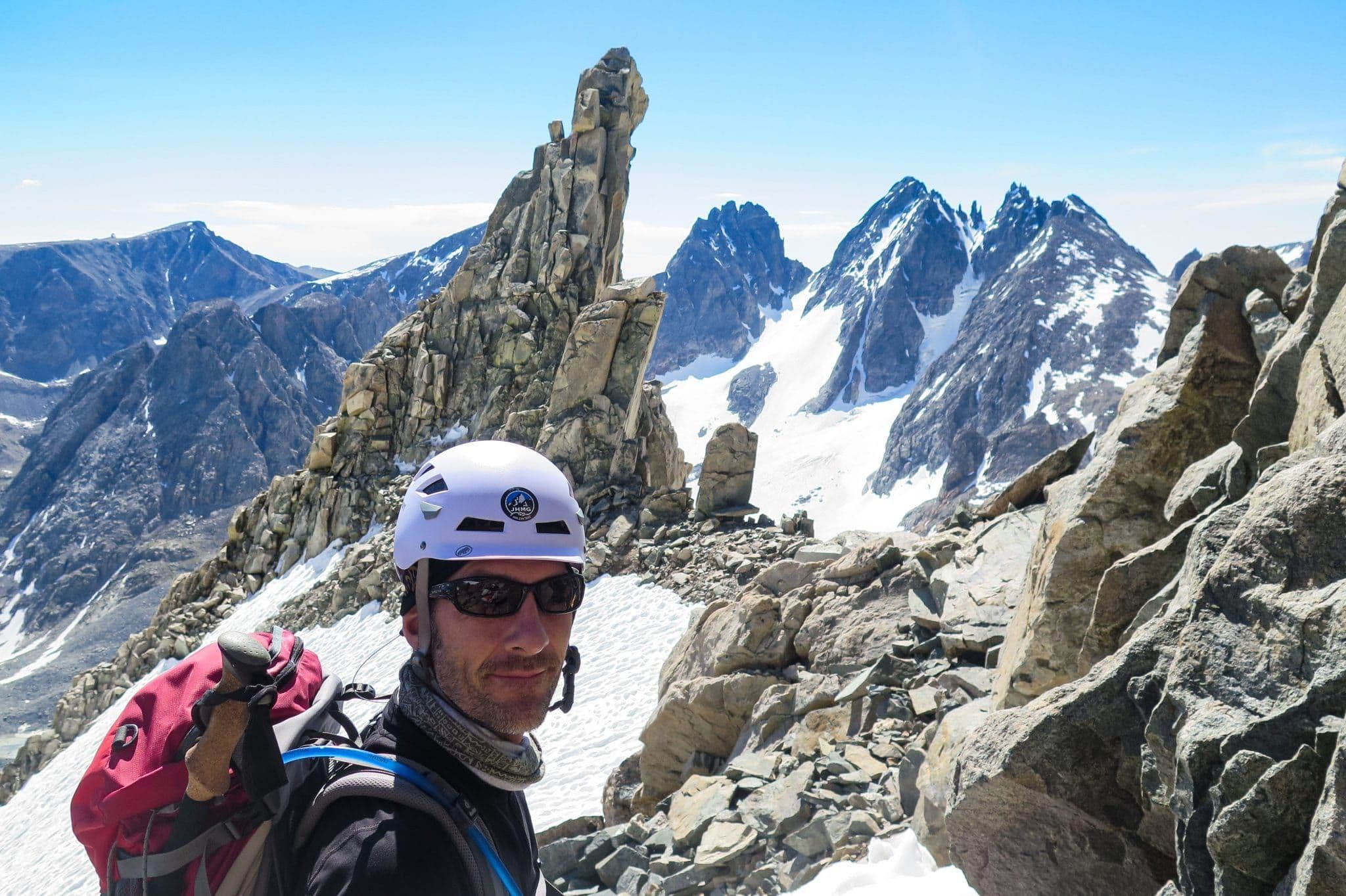 Man on Gannett Peak 