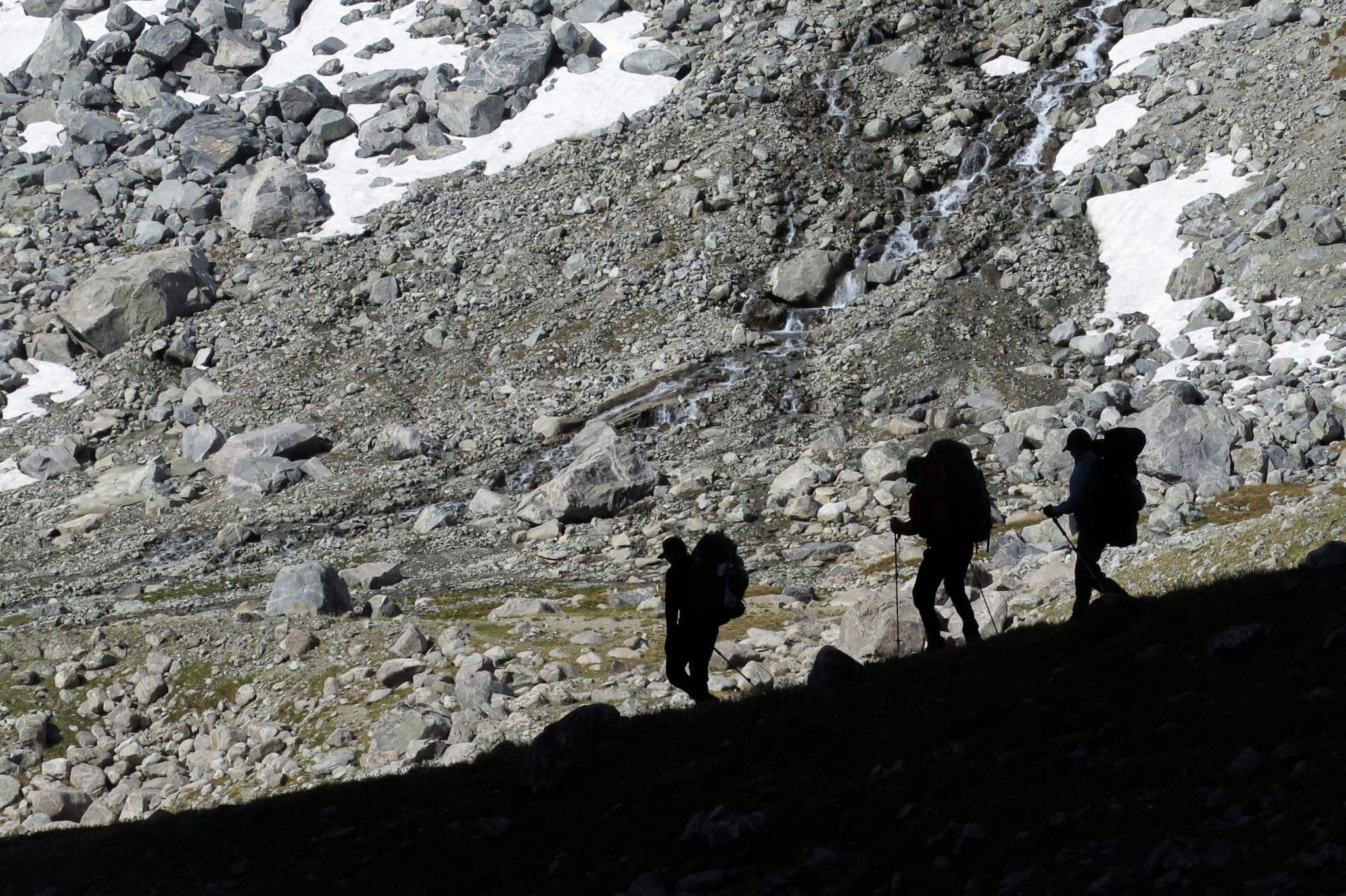 Hikers on Gannett Peak