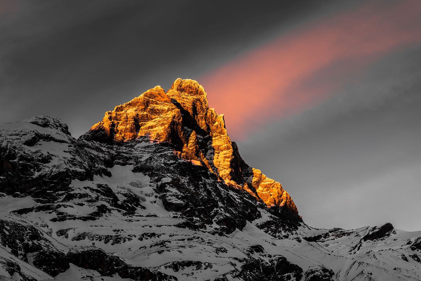 Grand Teton at sunset