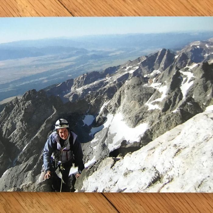 Photo of climber in the mountains