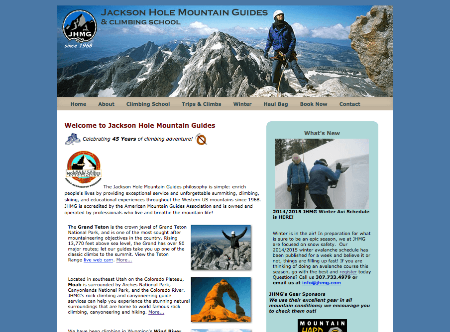 the Mountain guides old website