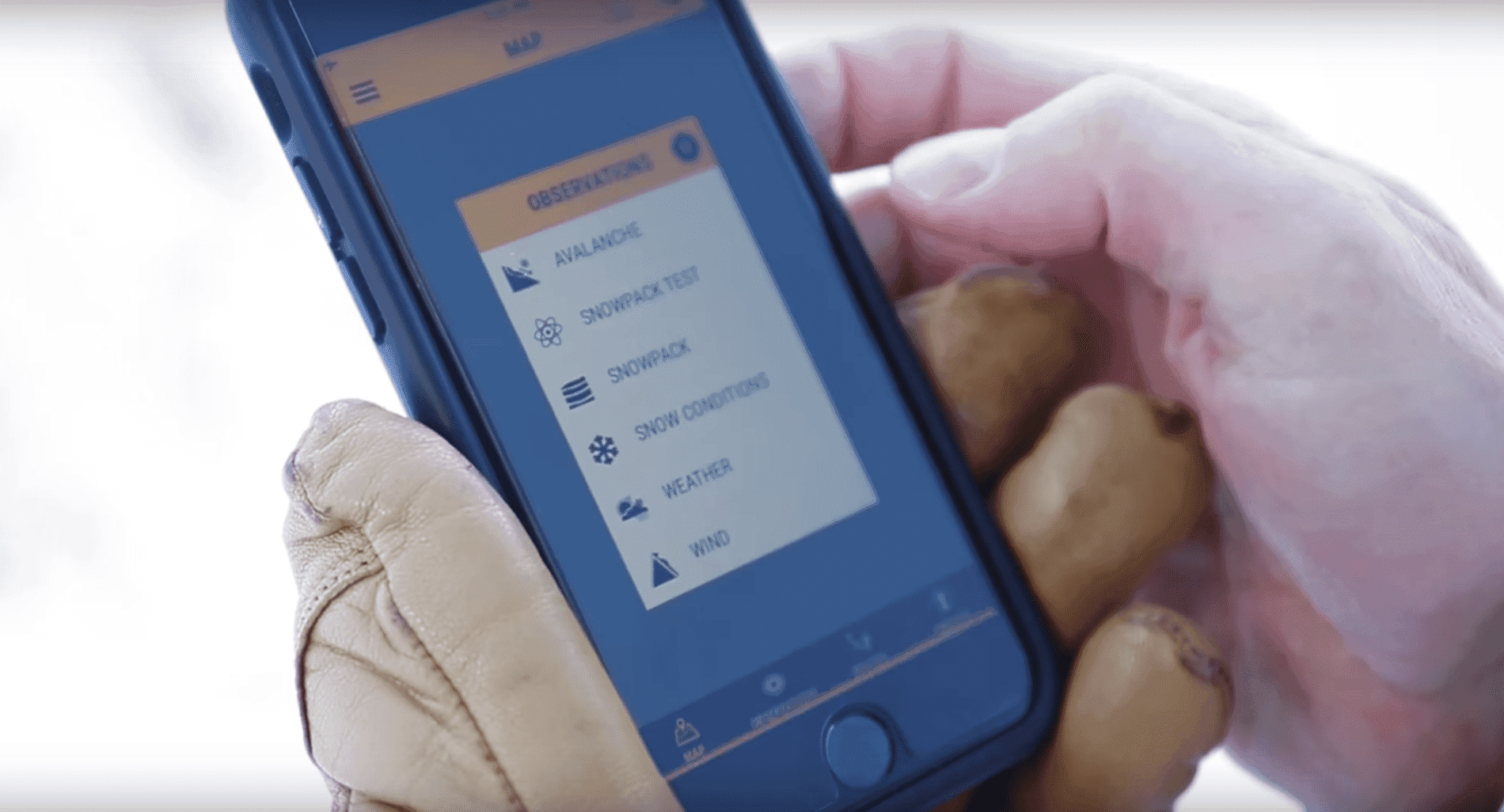 Information on phone screen