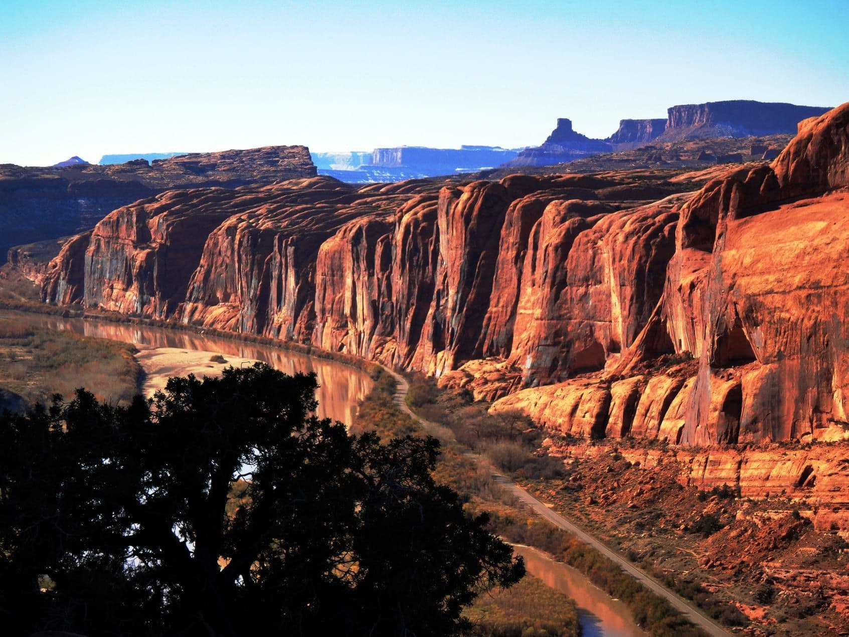 Landscape of canyons in Moab