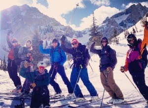 group of students learning in the backcountry