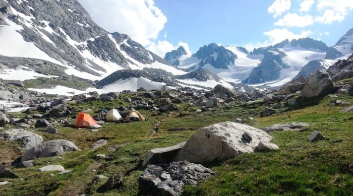 basecamp for a group of climbers