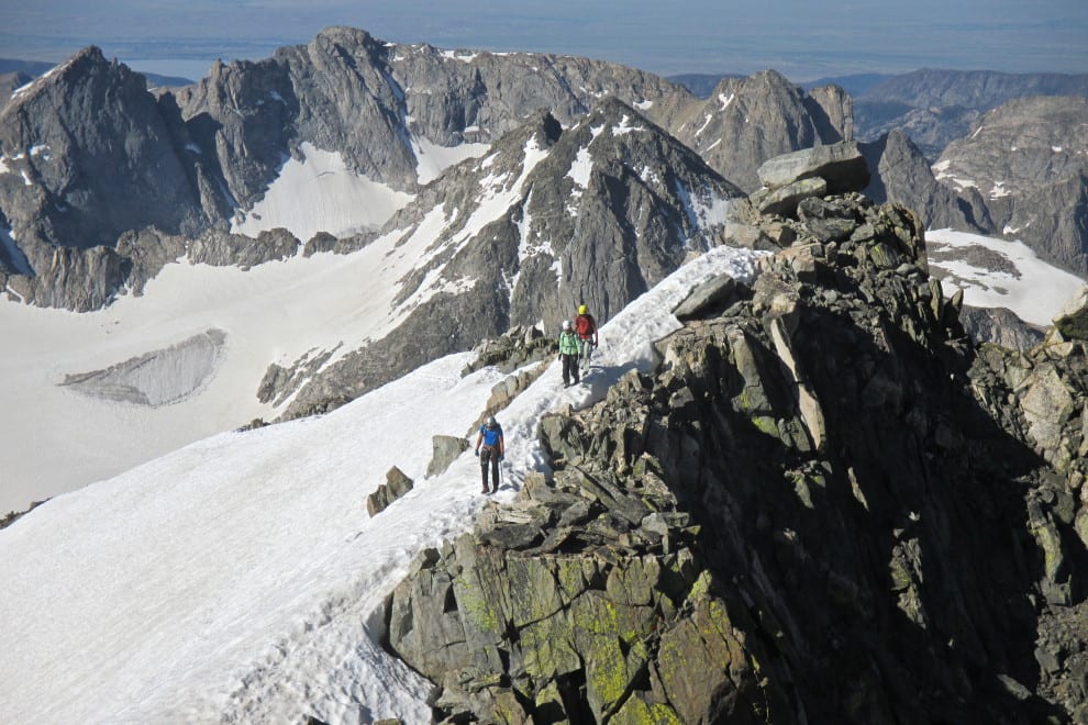 group of climbers on gannet peak expedition