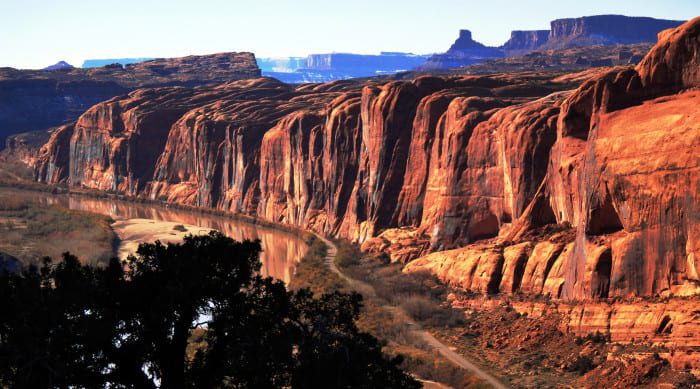 beautiful red rocks of moab utah