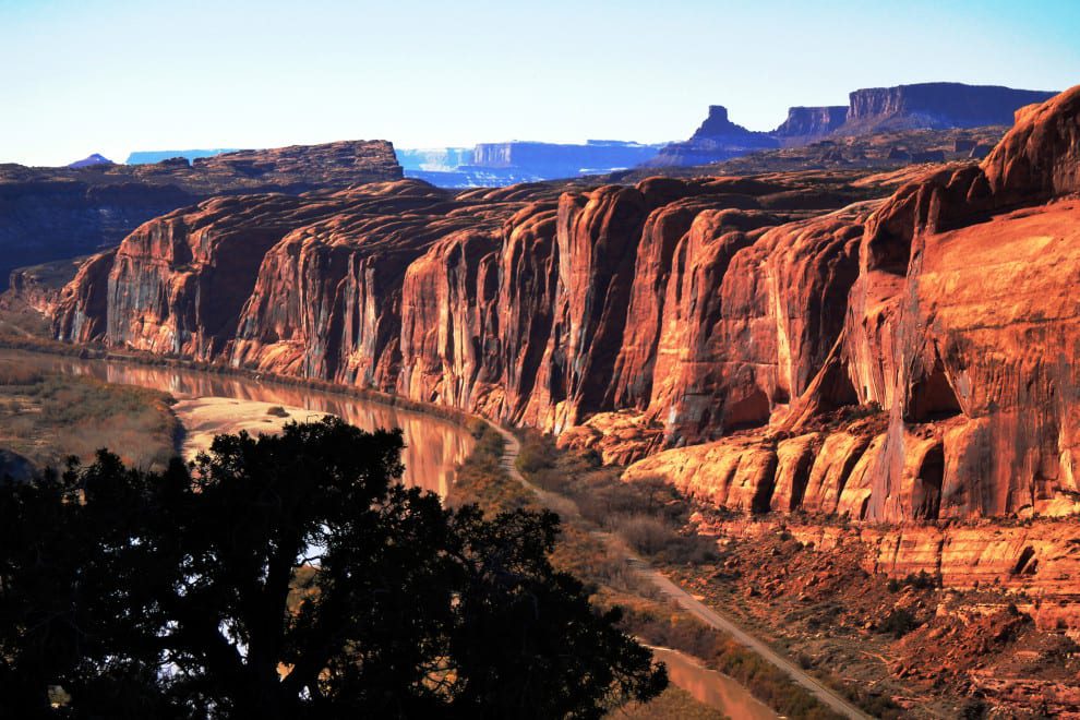 beautiful red rocks of moab utah