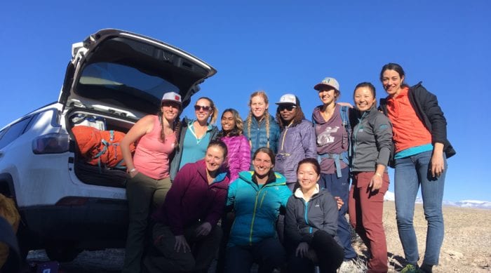 women's network climbing group